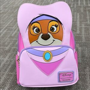 Loungefly Pink and Purple Backpack with Character Design